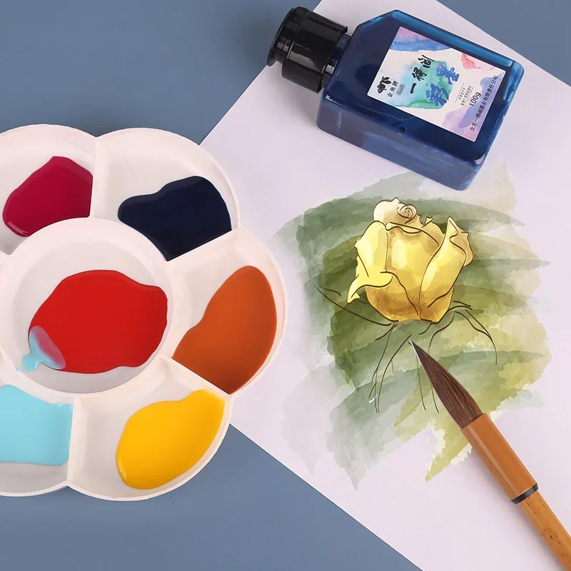 YIDEGE 100 g farbige flüssige Sumi-Tinte für professionelle traditionelle Kalligraphie, Pinsel, Malerei, Schreiben, traditionelle Kunstwerke, Manga