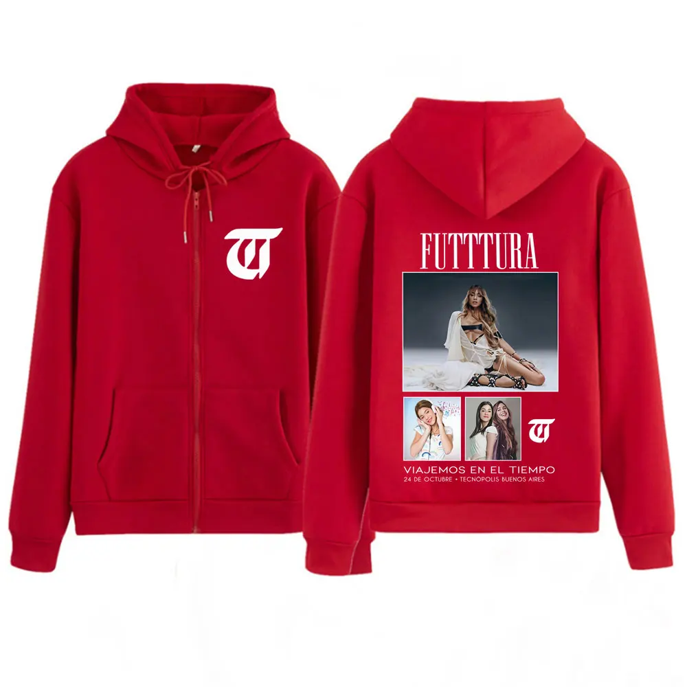 المغني تيني ستويسل فوديرا ألبوم 2025 جولة قلنسوة بسحاب الرجال النساء الجمالية العصرية بلوزات الشتاء الصوف سترات رجالي #3