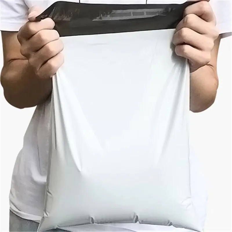 INPLUSTOP ใหม่สีเทาสีขาว Mail Express กระเป๋าโพลีทึบซองจดหมายเก็บ Courier กระเป๋า Mailing กระเป๋าซีล Courier กระเป๋าขนาดต่างๆ