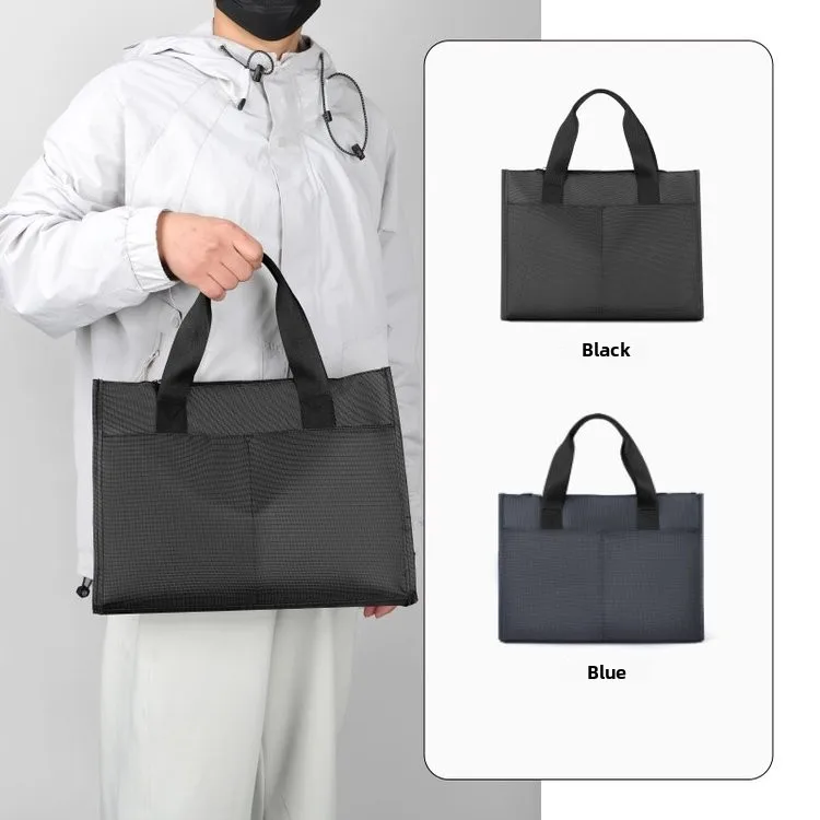 Large Capacity Oxford Cloth Men's Briefcase Casual Business Multi-layer Computer Bag Handbag for Commuting And Traveling
