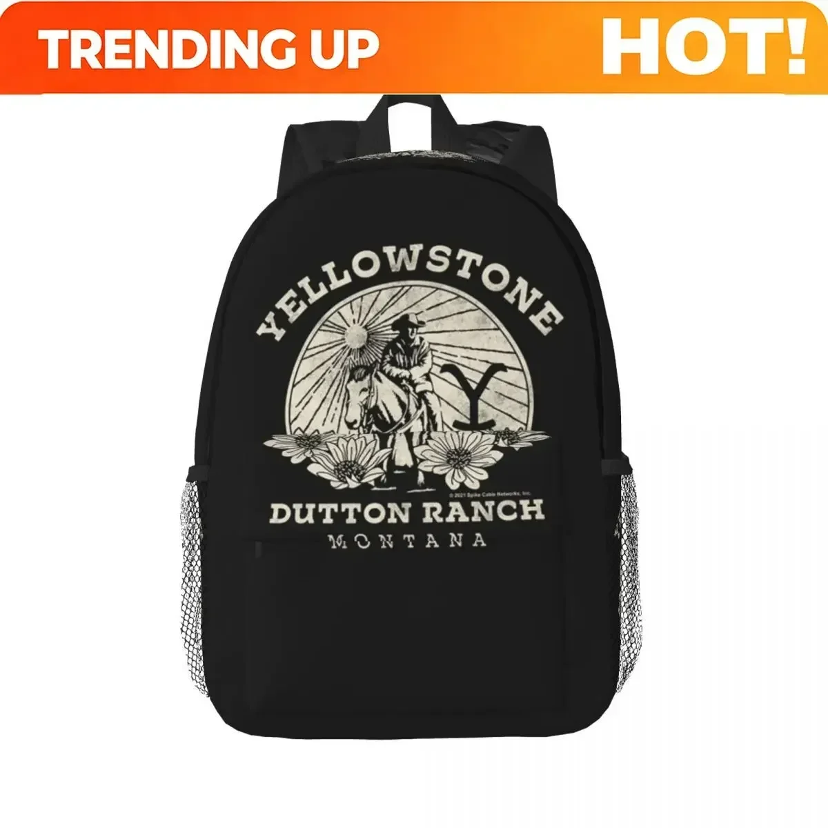 Custom Bag Yellowstone Dutton Ranch Backpack Hot Sale Daypack Large Capacity Boys Girls BookBag Shoulder Bags For Men Women Kids