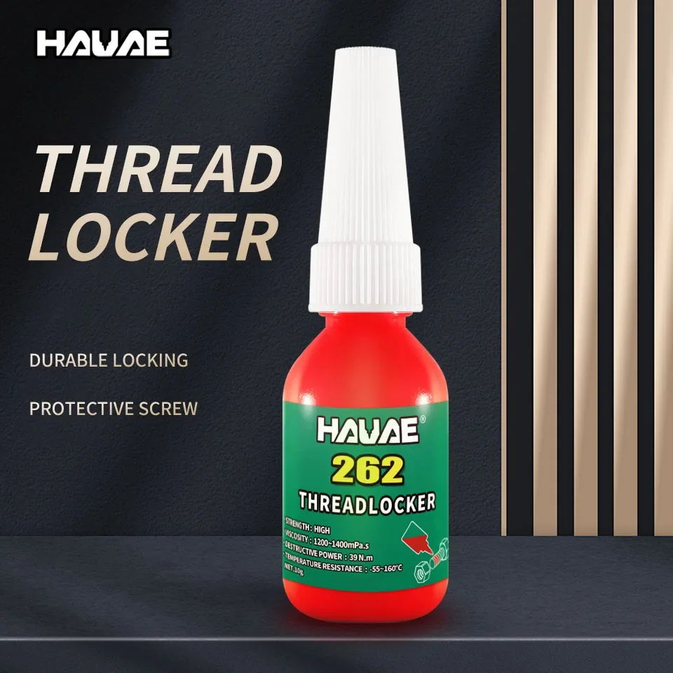 hauae 262 5920 Thread locking glue Red high strength Screw metal glue anti-loosening seal Anaerobic glue Liquid sealant