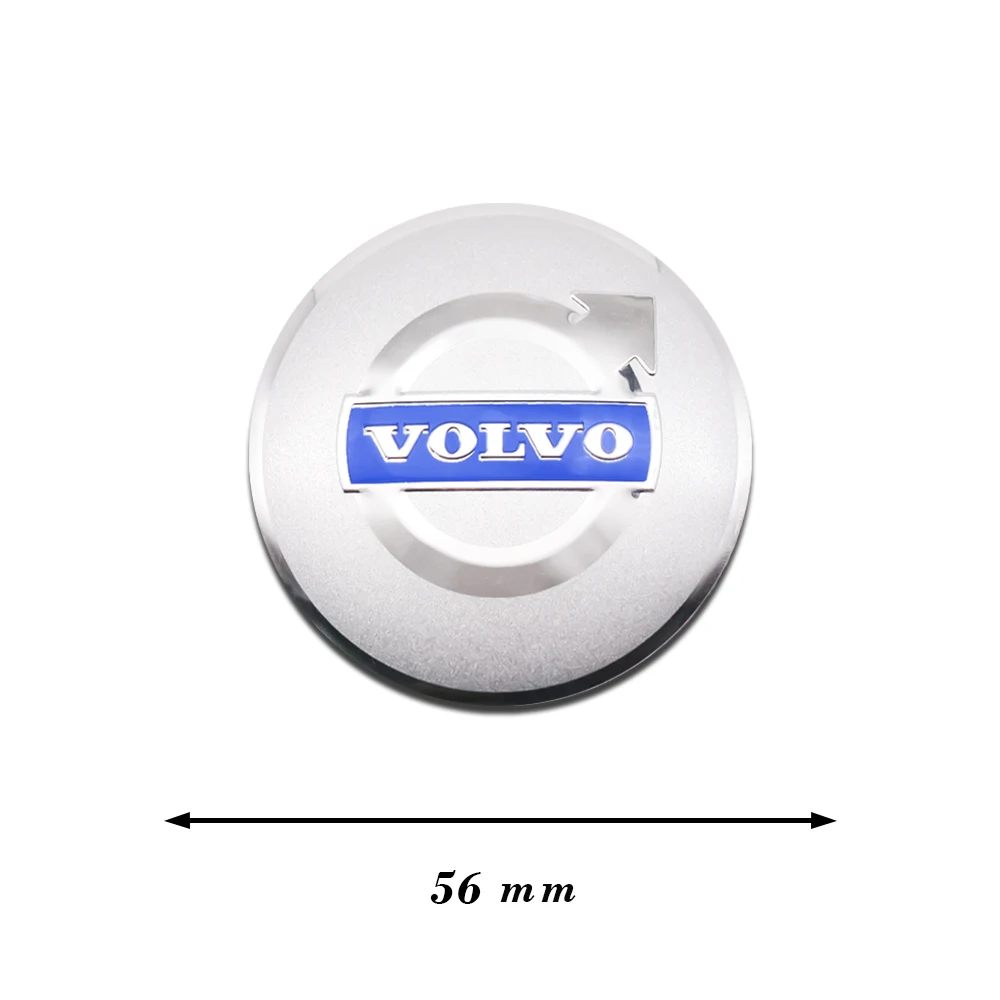 4pcs 56mm+60mm car hub cover wheel sticker emblem decal decoration For Volvo V40 V50 S40 S80 XC60 S90 XC90 S60 XC40 C40 V90