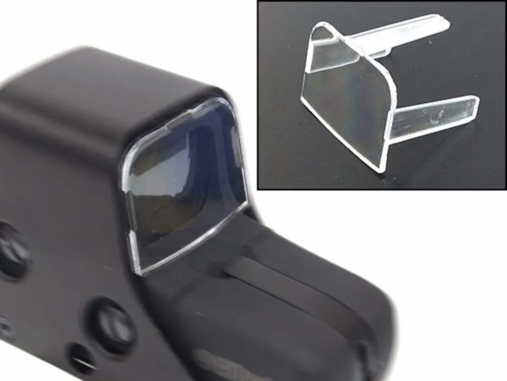 Tactical Hunting Airsoft Scope Sight Lens Holosight Dust Protect Baffle Cover For 551 552 553 557 Type Scope