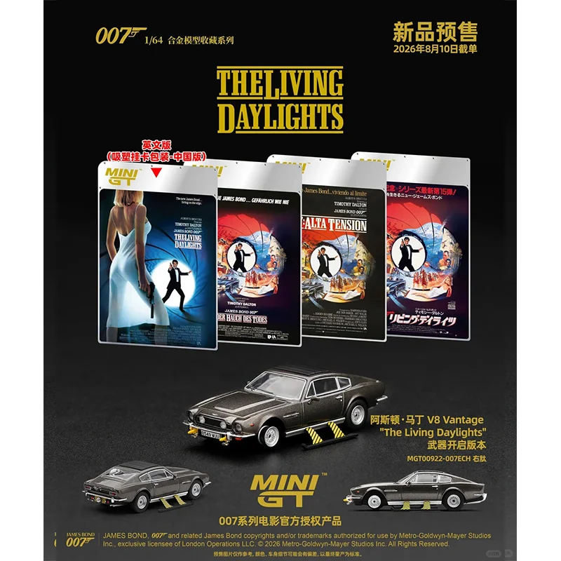 Pre-Sale Minigt 1:64 1965 Ford Mustang Convertible 007 Thunderball Diecasting Car Model Collectible Display For Hobby Collectors - view 4