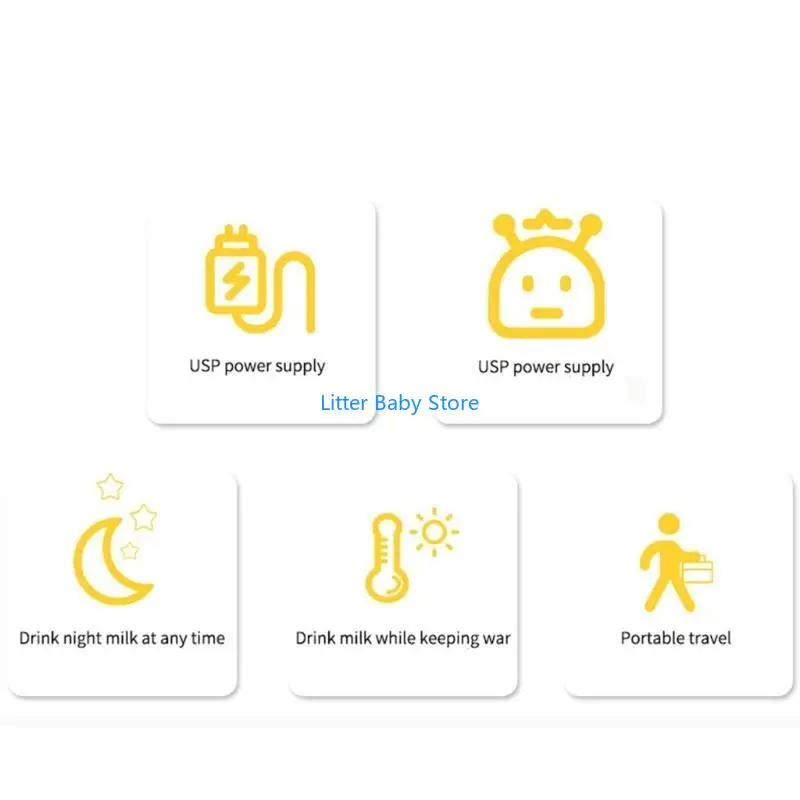 عربة السفر N80C لتدفئة الحليب وسخان الزجاجات تضمن زجاجات دافئة أثناء التحركات