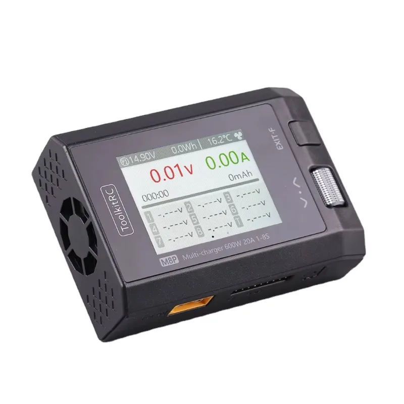 

ToolkitRC M8P Charger with an increase in accuracy power of 600W 20A 5V 1-8S Multifunctional signal testing M8S upgraded