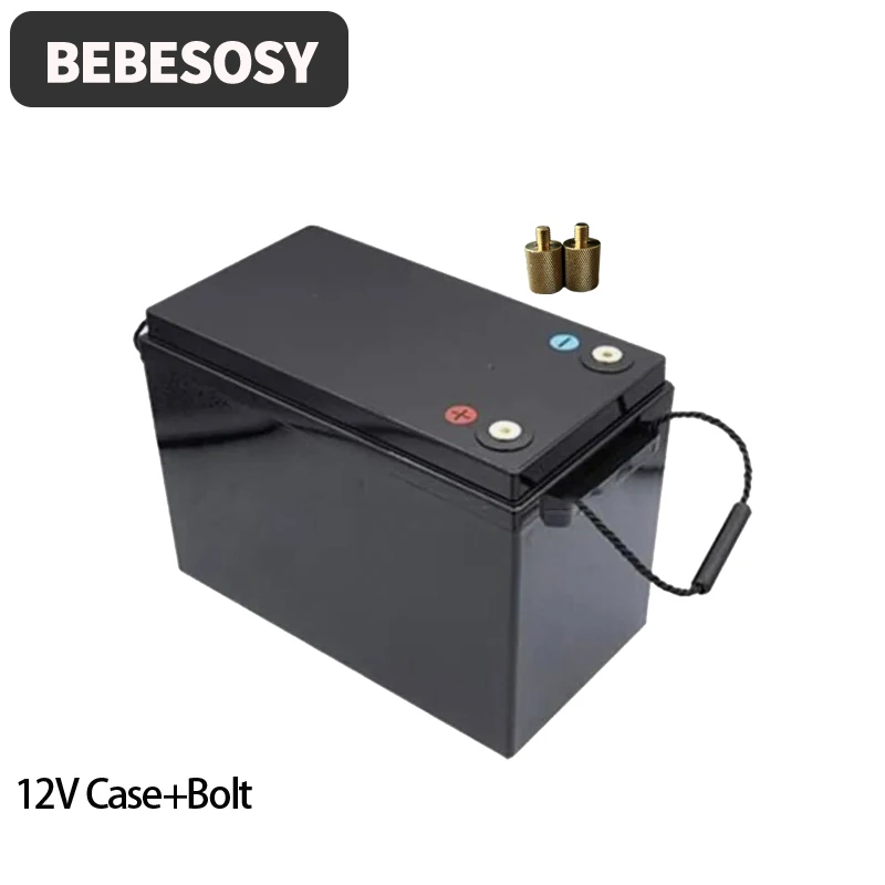 Case 12V 280AH DIY Batterij Case Draagbare Batterij Box 230AH 4S Optioneel 200A BMS 2A Actieve Balans TFT LCD Tape Bolt Voor RV