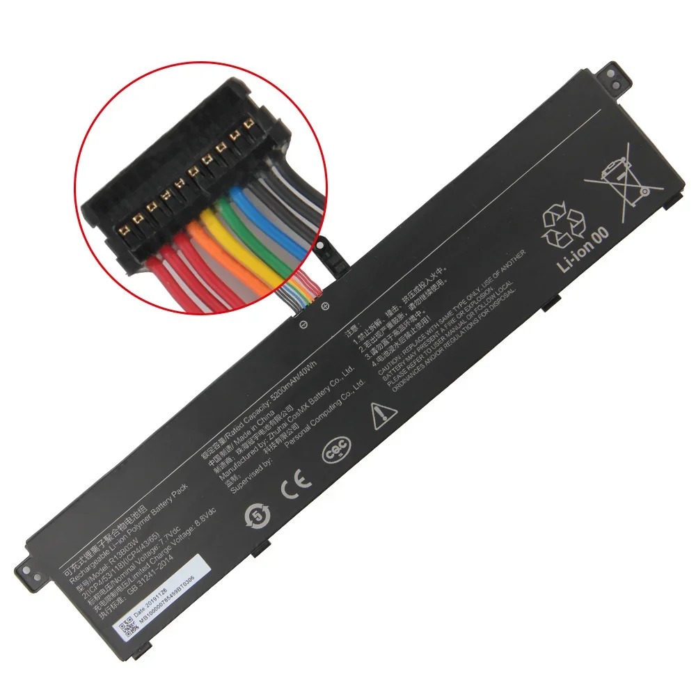 Replacement Battery R13B03W 5200mAh For Xiaomi RedmiBook 13 XMA1903-AN XMA1903-BB High Quality Batteries With Tool