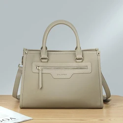 BEEP Luxury Handbags Women Bags Designer Leather Cowhide Leather Tote Bag Women Capacity Crossbody Bags