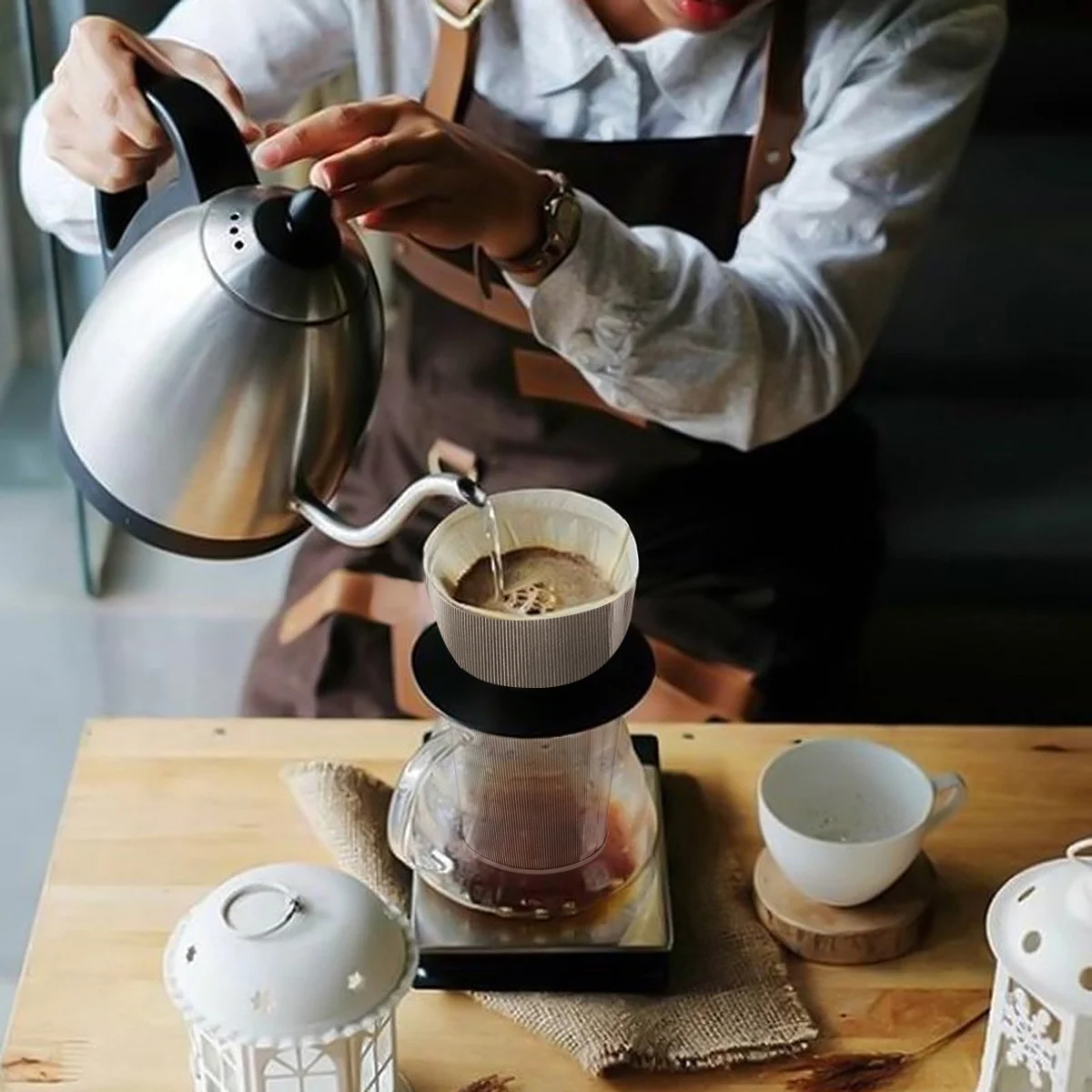 

Форма цилиндра, 15 см, фильтры для кофе из нержавеющей стали, заварник для чая, простой в использовании, можно мыть в посудомоечной машине, ситечко для чая из нержавеющей стали