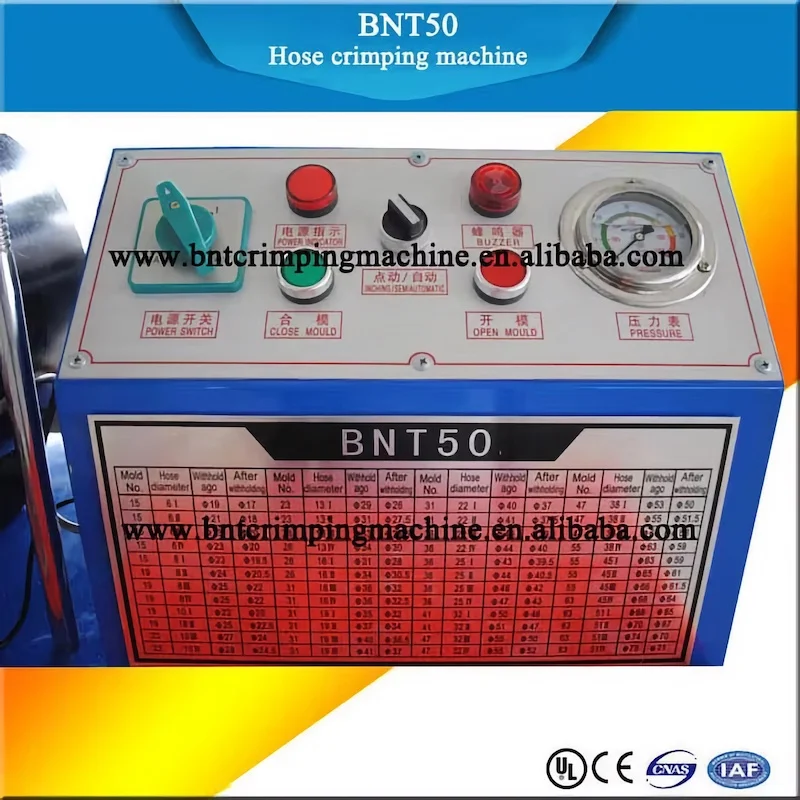 BNT50 China easy operation portable hydraulic hose crimping machine