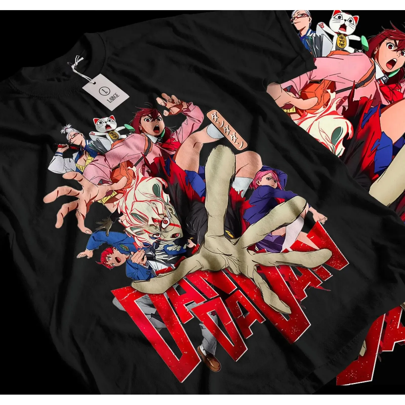 

Футболка Dandadan ex японского аниме-манга, удобный хлопковый материал, модный женский утюг для всех сезонов