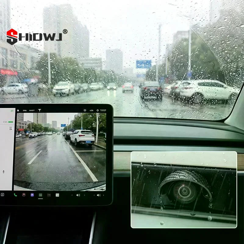 Car Rear View Camera Rain Visor Hood Waterproof Protective Cover Backup Camera Sun Shade Rain Shield Universal PVC Accessories