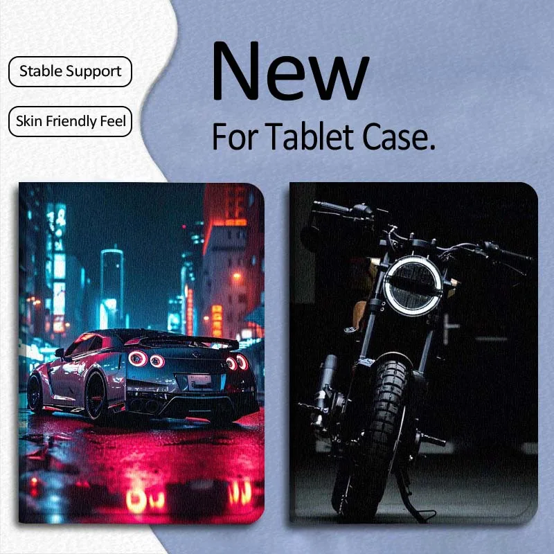 

Car Motorcycle Cool Fashion Gift For Xiaomi Mi Pad Mini 4 5 6 7 SE Pro Plus Redmi Pad 2 SE 2025 8.8 11 Foldable Tablet Case