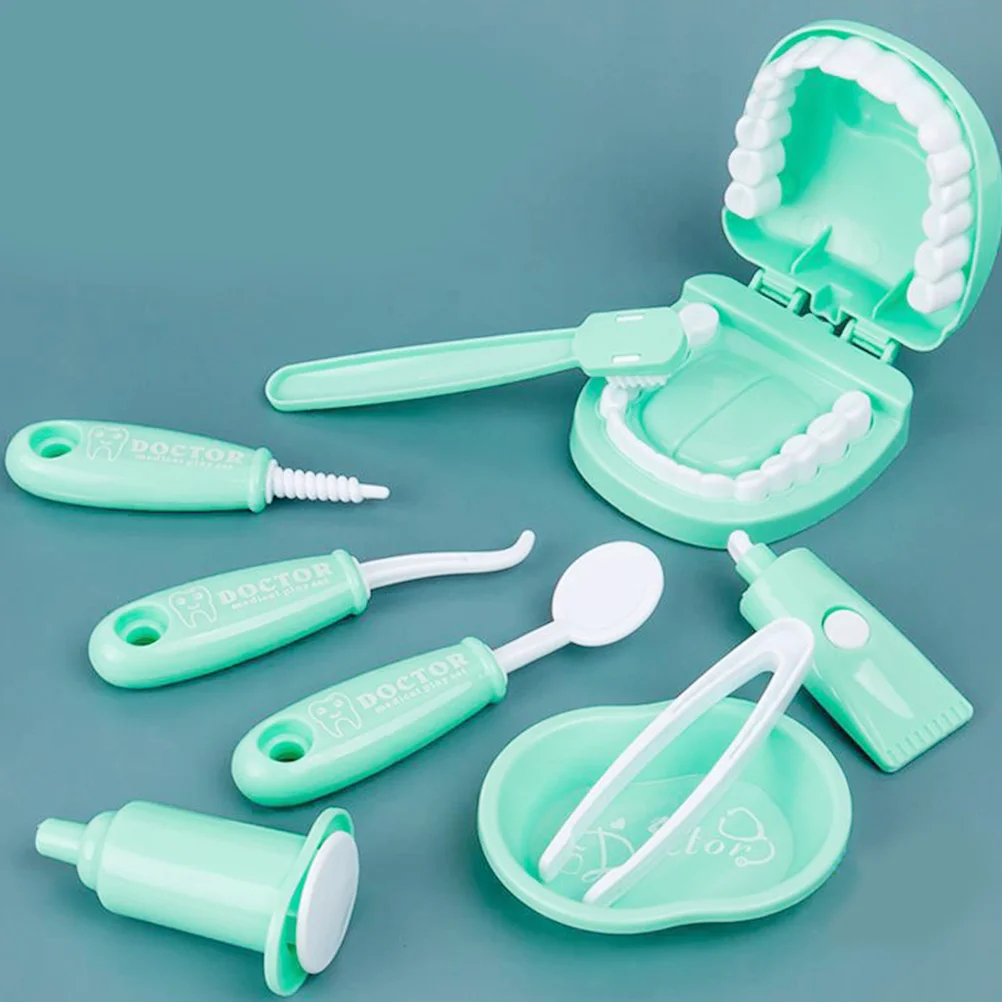 Brinquedos orais das crianças jogar dentistas papel médico crianças médico playset simulação de plástico dental