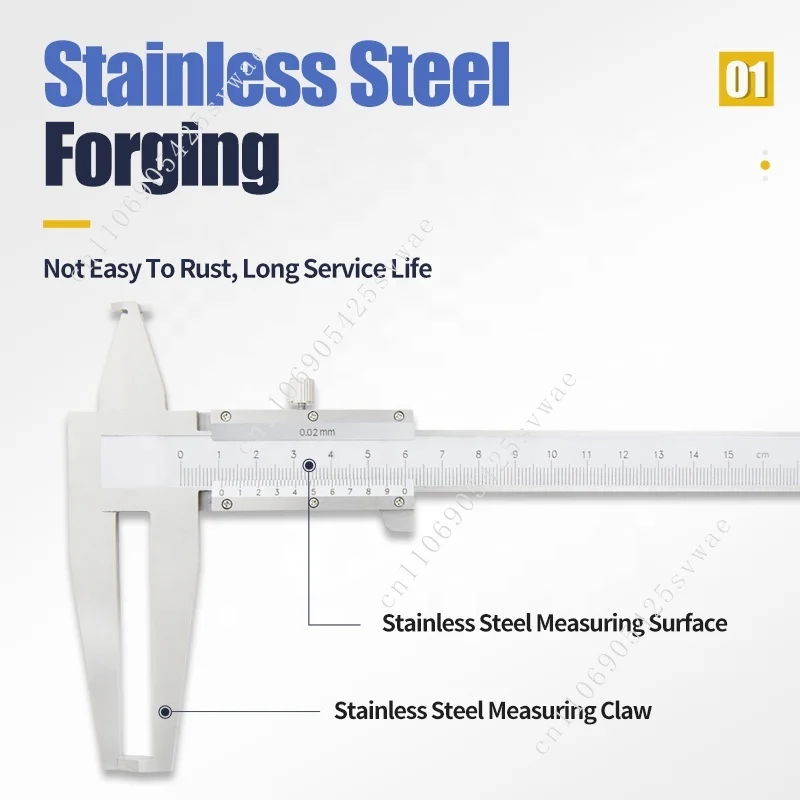

9-300mm Knife-point Inside Groove Vernier Caliper With Double Claw Professional Inner Vernier Calipers Caliber