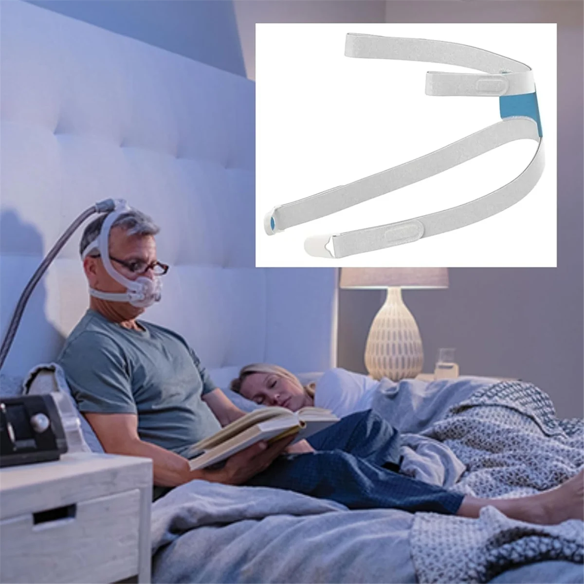 2 pak tutup kepala CPAP Air Fit F30i tutup kepala pengganti untuk Airfit f30i-cpap tali perlengkapan Aksesori