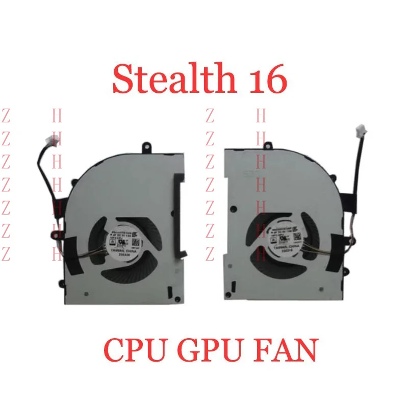 

ZHZH ноутбук процессор графический процессор вентилятор для MSI Stealth 16 Studio A13VE 13VF 13VG A13VG MS-15F2 4PIN