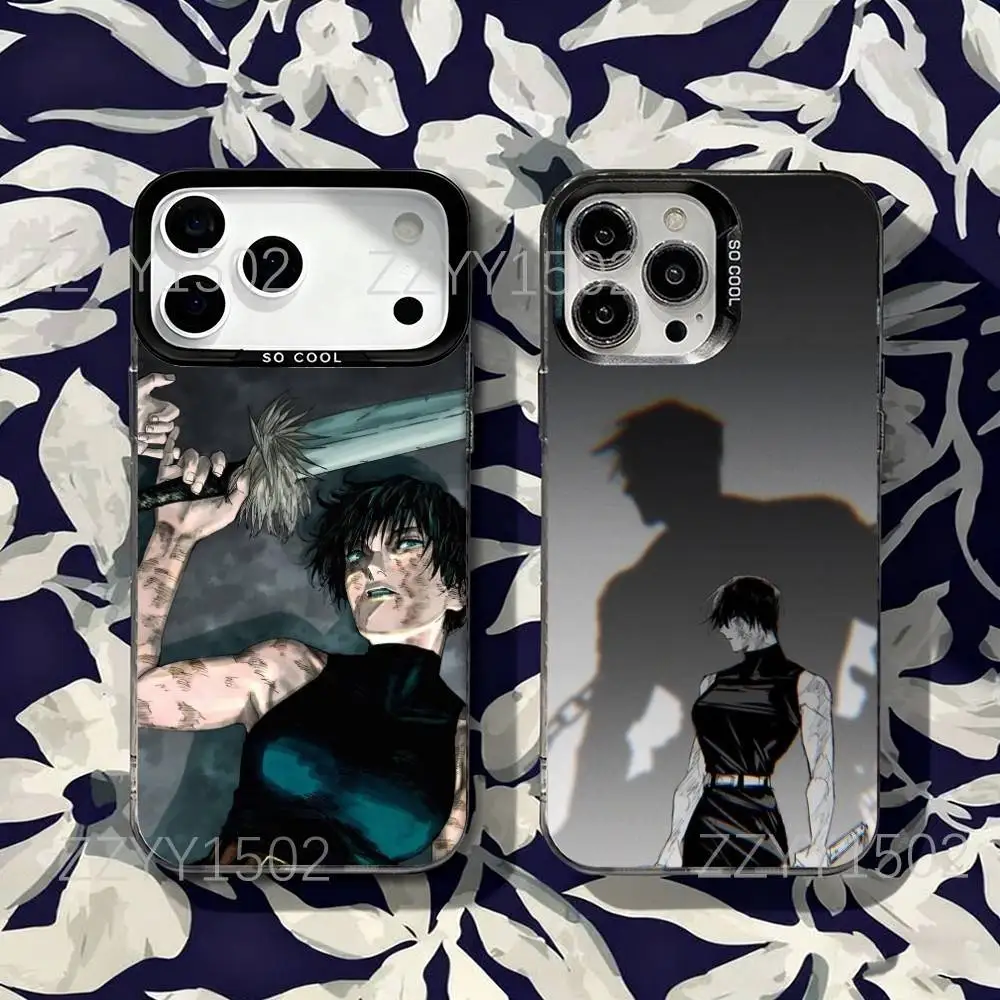 

Maki Zenin JJK Phone Case For iPhone 17,16,15,14,13,12,X,8,Pro,Max,Plus,SE4,Air,Mini HD Black IMD Matte