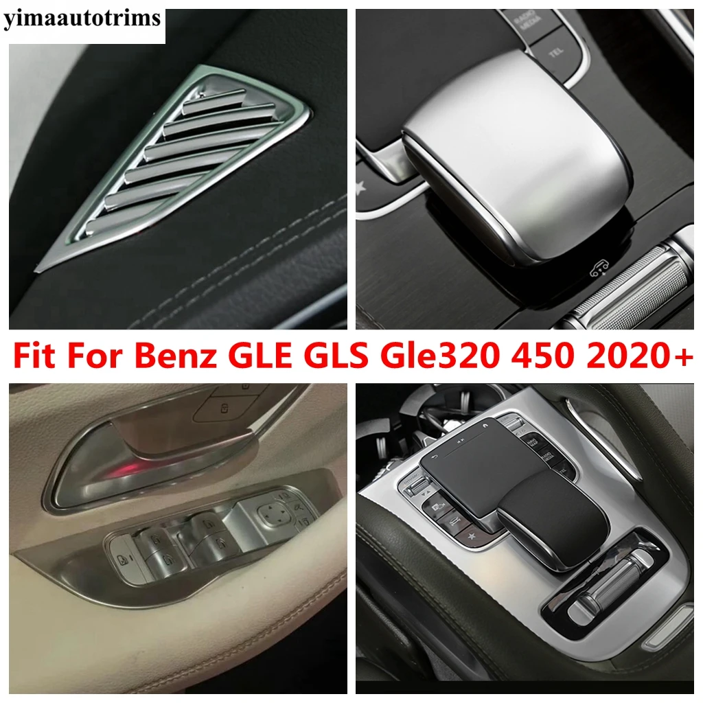 

Window Lift Gear Shift Head Knob Panel Air AC Vent Outlet Cover Trim Accessories For Mercedes-Benz GLE GLS Gle320 450 2020 2021