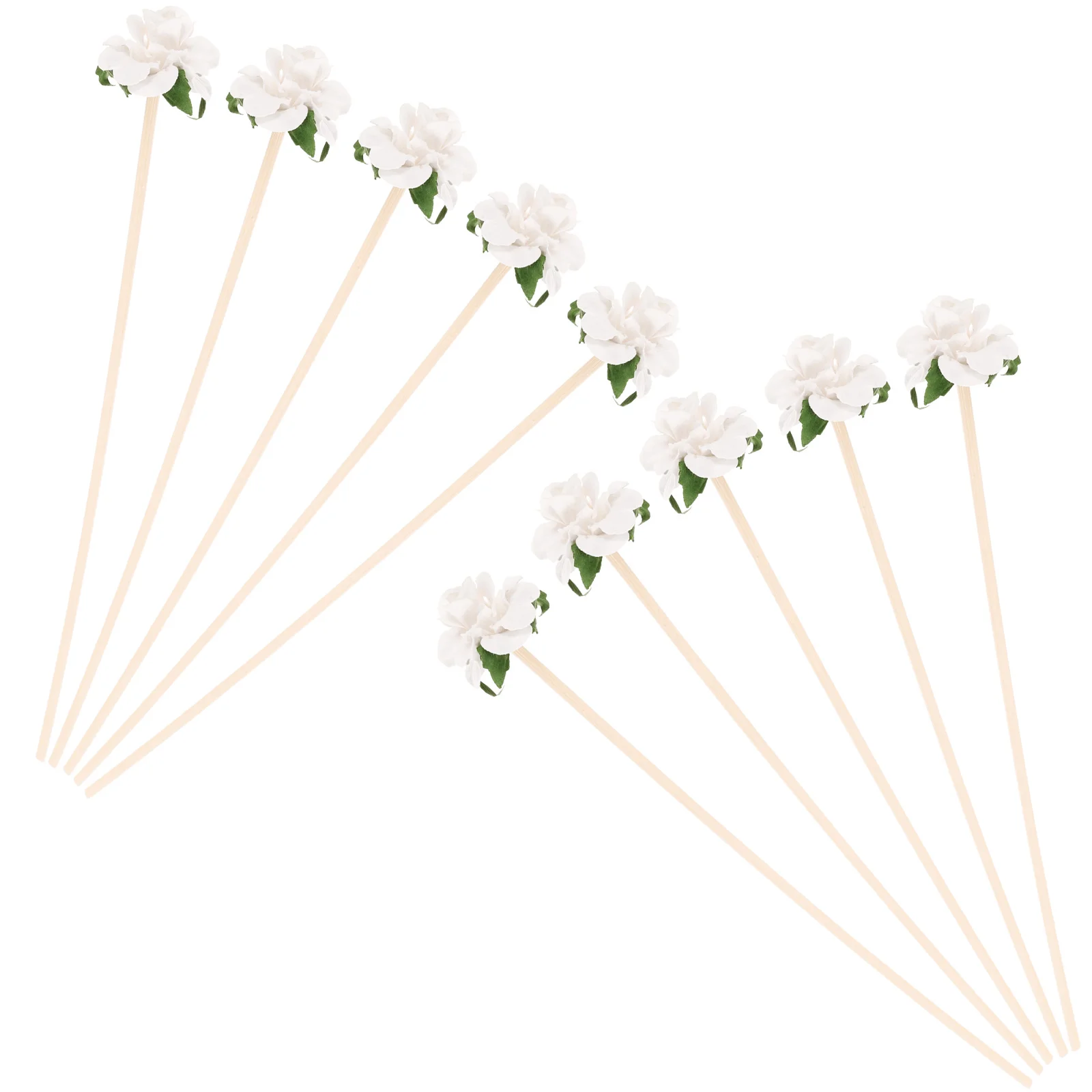 

10Pcs Flower Diffuser Sticks Paper Rattan Aroma Diffuser Replacement Fireless Aroma Diffusing Flowers for Home Office Decor