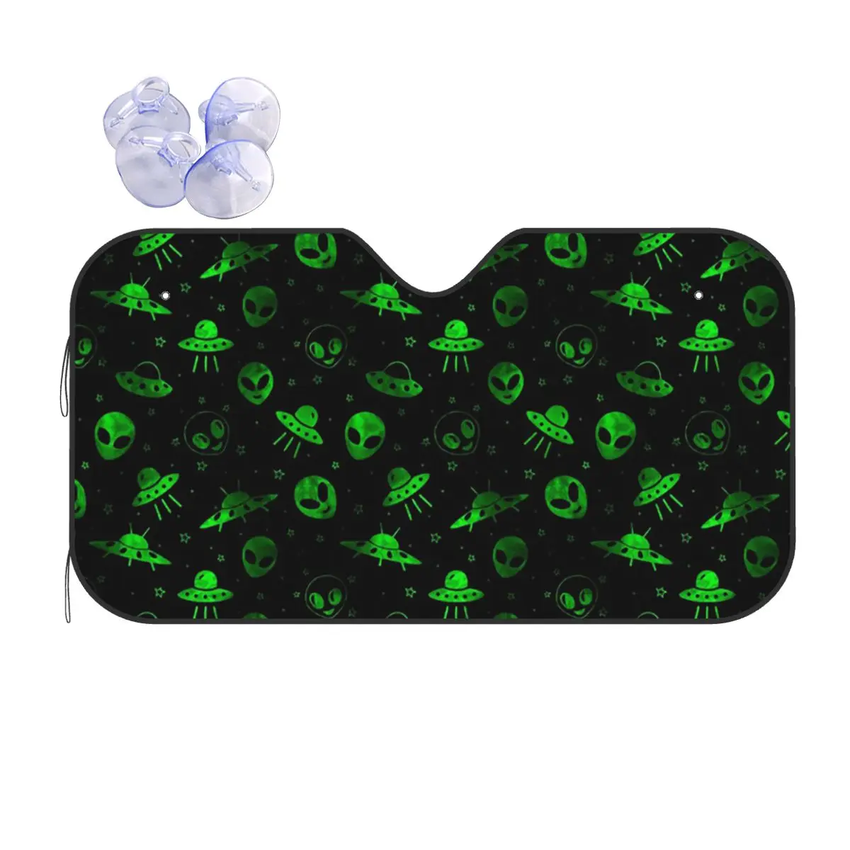

Aliens And UFOs Pattern Sunshade Windscreen Car Front Windshield Window Sun Visor Accessories Covers