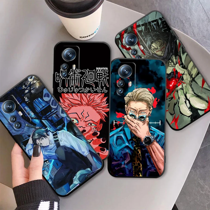 J-Jujutsu G-Gojo K-Kaisen Hot For Xiaomi Mi 14 13T 13 12T 12 11T 11i 11 10T 10 Pro Lite Ultra 5G Black Soft Phone Case