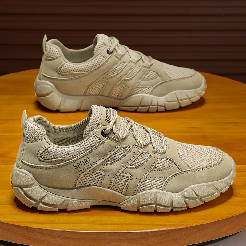 

Men's Sneakers Platform Casual Shoes Luxury Lace Up Vulcanized Shoes Breathable Male Running Shoe Non-slip Outdoor Hiking Shoes