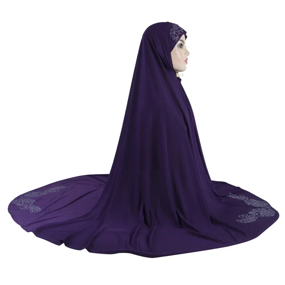 

Muslim Women Hijab Large Scarf Amira Khimar Overhead Niqab Nikab Eid Ramdan Prayer Clothes Arab Islamic Hijabs Head Wrap Shawl