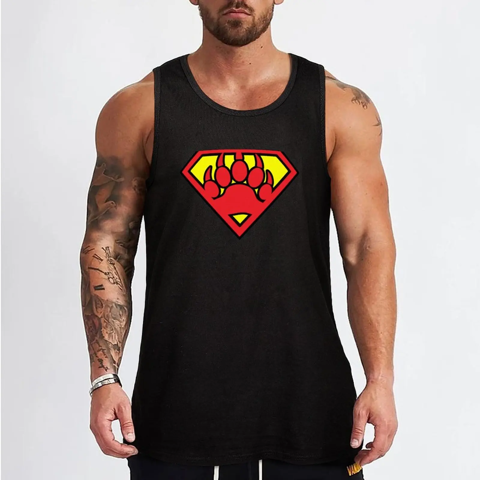 Super Bear Tank Top Sleeveless men T-shirts men men gym