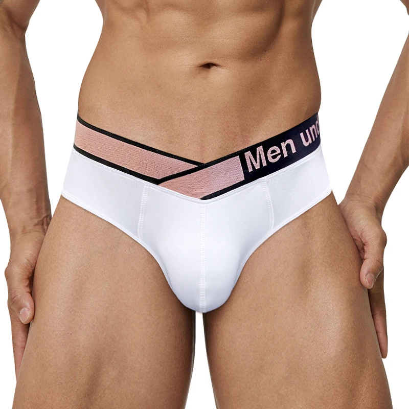 Sexy Male Modal Underwear Men Briefs U Convex Gay Men's Panties Breathable Soft Low Waist Mens Brief Cueca Ropa Interior Hombre