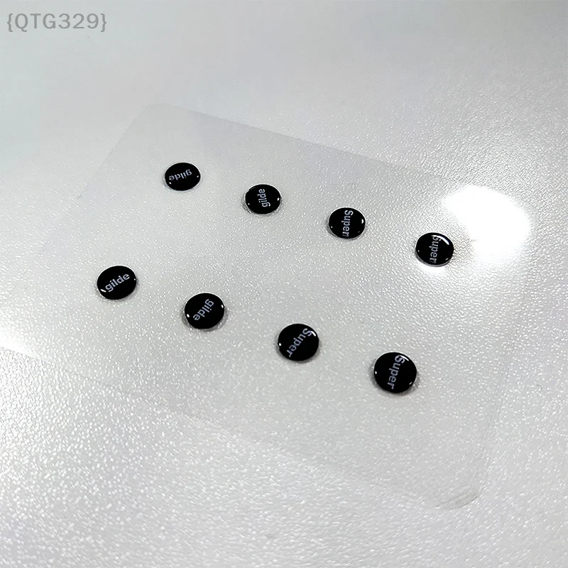 Glass Mouse Skates Upgrade Kit - Ultra-Smooth & Durable DIY Feet Pads for Gaming Mouse, Universal Dot Design