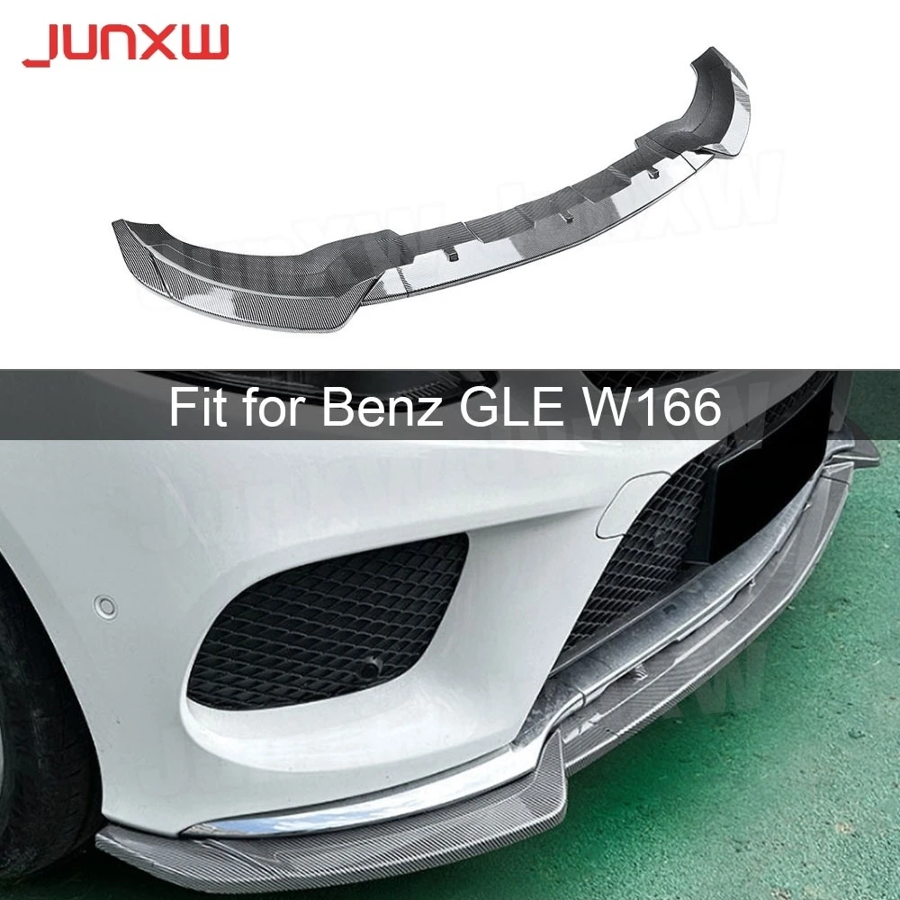 

ABS Car Accessories Front Bumper Lip Chin Spoiler for Benz GLE W166 GLE Coupe C292 AMG 2015-2018 Front Bumper Cover Body Kits