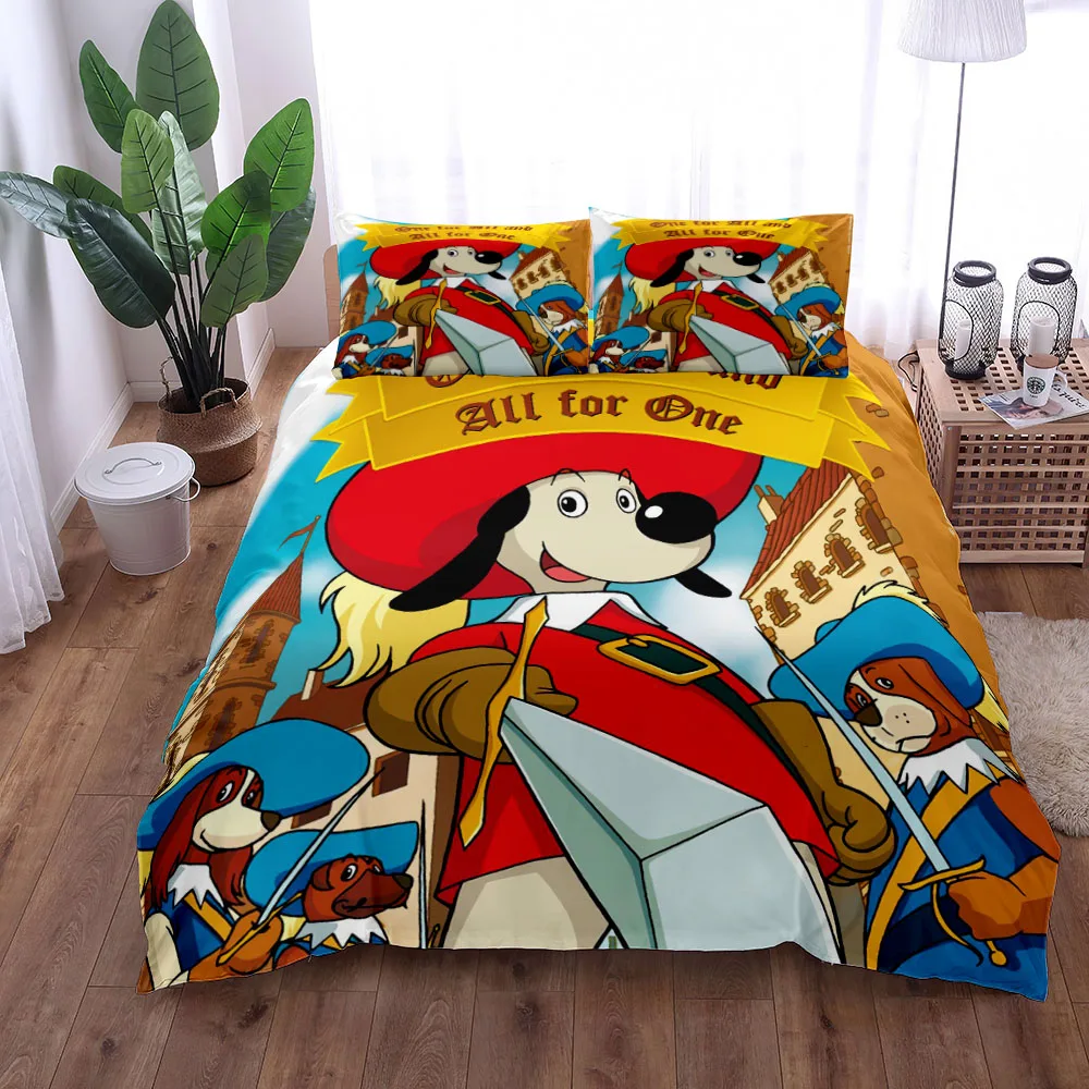 

Dogtanian and the Three Muskehounds Children Duvet Cover Set King Queen Double Twin Single Bed Linen Set