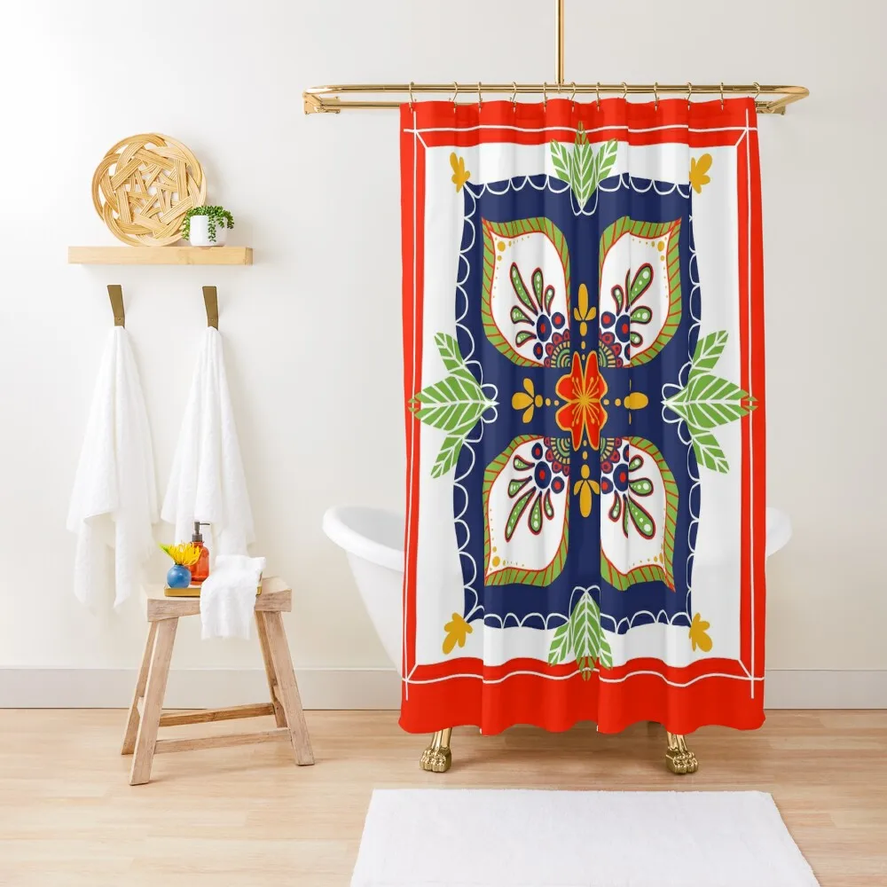 

Mexican Tile Shower Curtain Shower Set For Bathroom Shower For Bathrooms For Bathroom Curtain