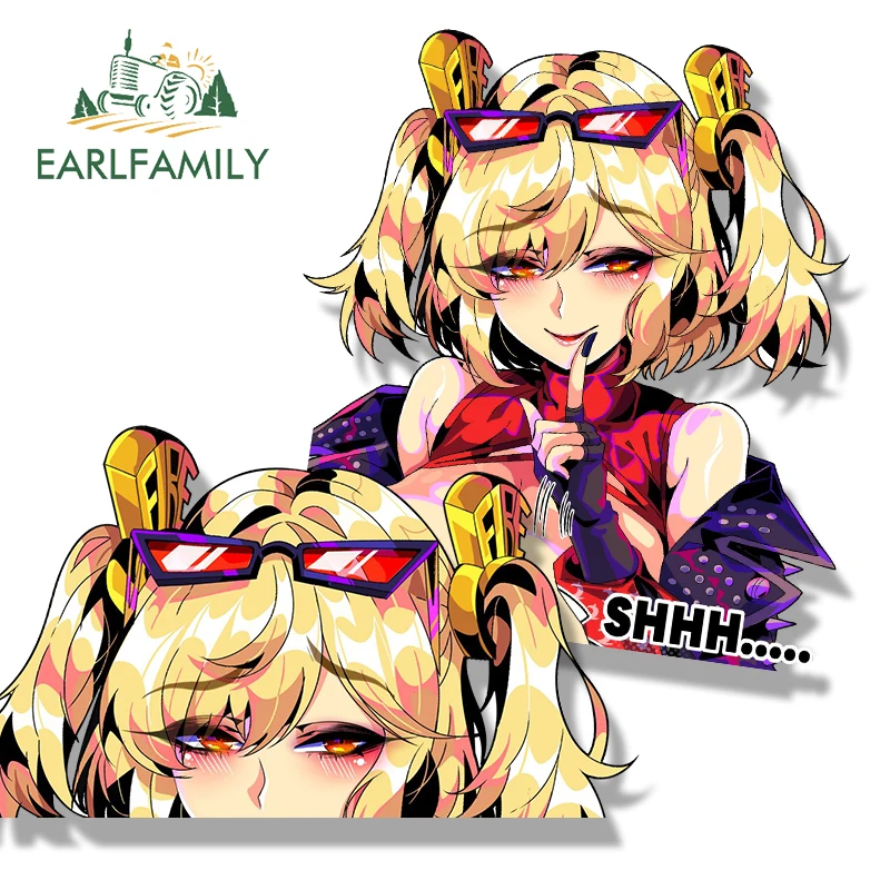 Model Kit Waifu - EARLFAMILY Shaking Burnice Fanart Car Sticker
