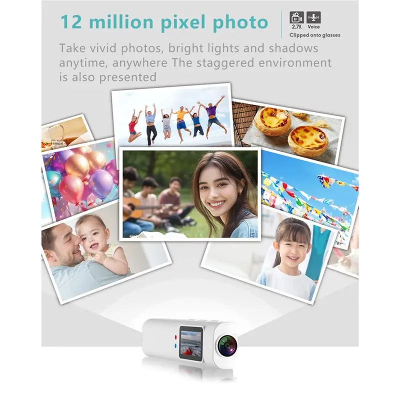 A99E-Eyeglasses Camera For Driving Hiking 64G Wifi Mini Digital Camera IPS Screen For Glasses Camera Motorcycle Action Cam