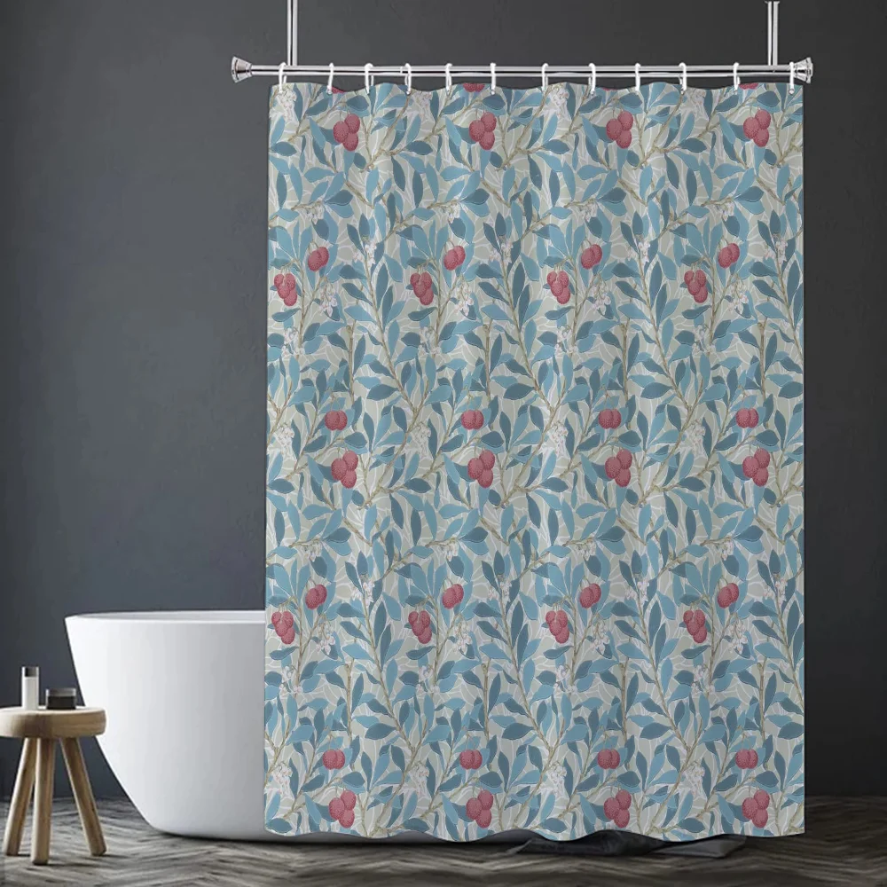 Retro Vintage Flower Shower Curtains Things for the Bathroom Accessories Set Bath Curtain Folding Partition Bedrooms Quarto Home