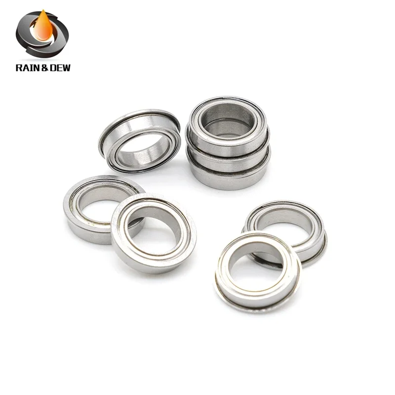 

F697ZZ ABEC-7 Flange Bearing 7x17x5 mm (10 PCS) F697 Z ZZ Flanged Ball Bearings