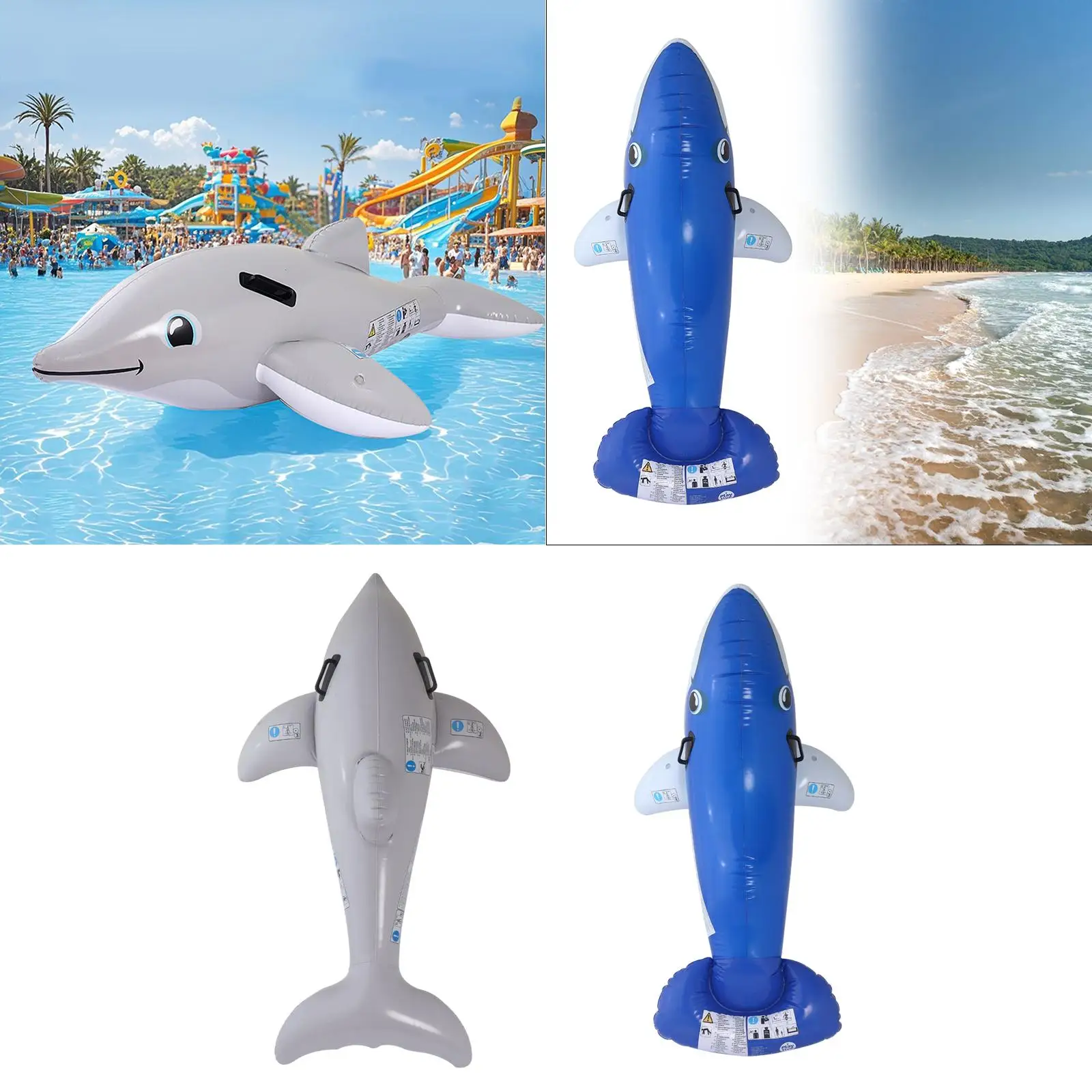 

Pool Toy Gifts Dolphin Inflate for Aquatic Themed Party Poolside Baby Shower