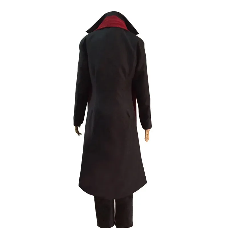 Comic-con Ougai Wigs Retailable Halloween Mori Ogai Cosplay Costume Anime Bungou Stray Dogs Port Mafia Leader Black Uniform Set view 3