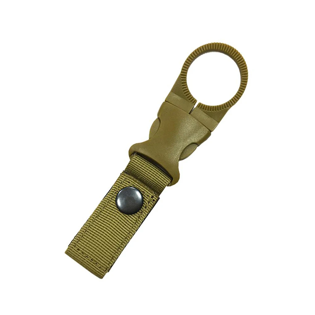 Water Bottle Hanging Buckle Backpack Ring Holder Fabric Elastic Carabiner Outdoor Survival Hiking Travel Accessories