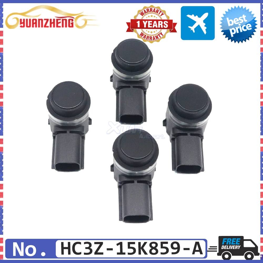 

4PCS NEW PDC Rear Reverse Backup Aid System Parking Sensor HC3Z-15K859-A For Ford F-250 F-350 Super Duty F-150 2015-2020