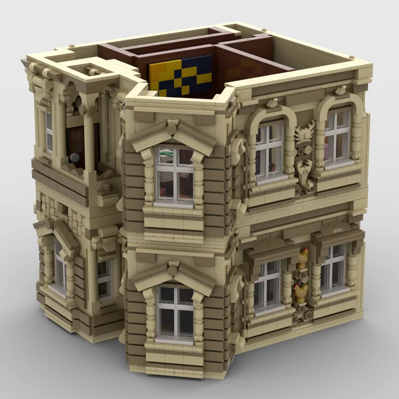 3270PCS Floor Extensions for Beaux-Arts Modular Building MOC Architecture Expansion Model Education Building Blocks Gift