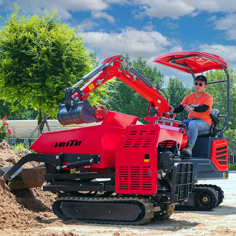 Chino 1000 Kg 1 tonelada 2 toneladas 3 toneladas Miniexcavadora sobre orugas hidráulica de alta calidad Entrega de fábrica puede personalizar
