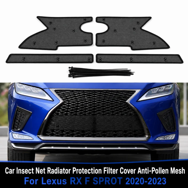 For Lexus RX F SPROT Car Insect Net Radiator Protection Filter Cover Anti-Pollen Mesh 2020-2023 Auto Parts
