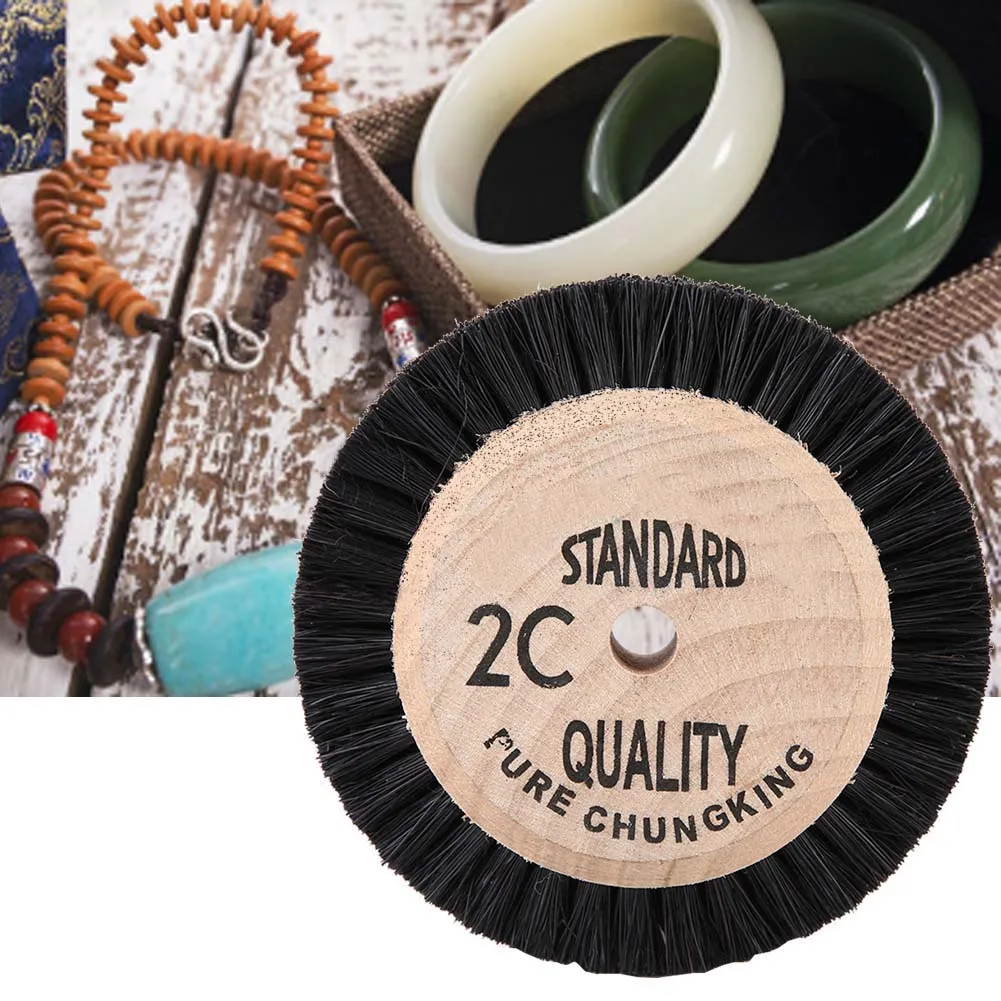 

Jewelry Jade Polishing Buffing Wheel Brush Bristles Hair Brush Exquisite Workmanship Easy Using Portable Polisher Accessory