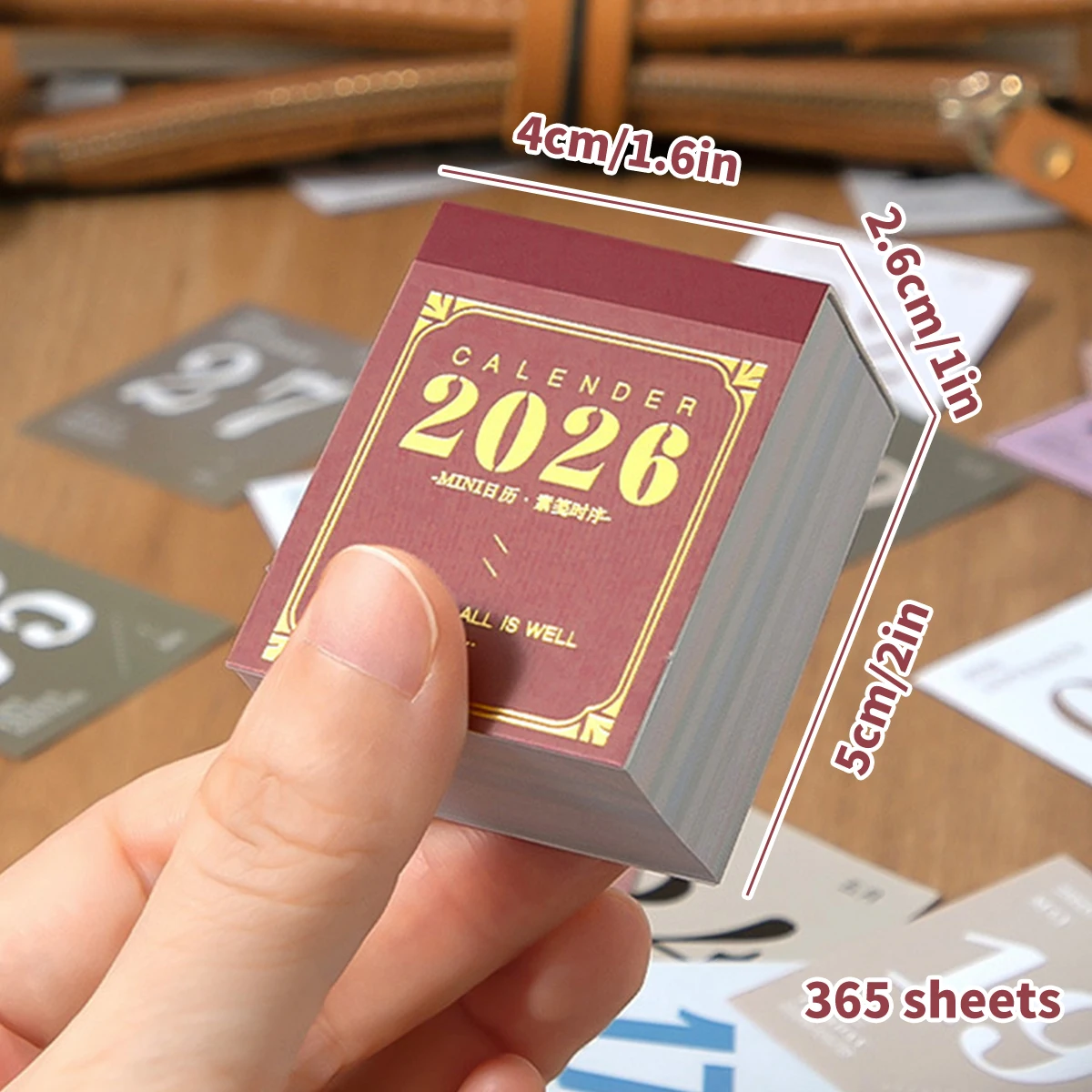2026 التقويم رقيقة مقاوم للماء ورقة مكتب المنزل علامة مذكرة مجلة ملاحظة حارس اليومية المنظم مخطط القرطاسية تقويم القدوم #4