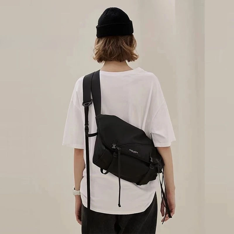 

Nylon Shoulder Man Bag Japanese Teenager School Laptop Sling Men's Bag Streetwear Travel Cross Bag Messenger Bags for Men